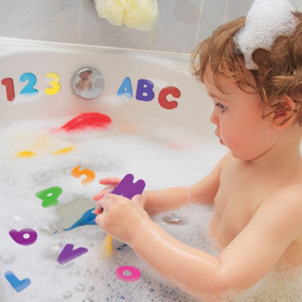 Bath Letter Number Foam - 36 pcs Sticker Game Swimming Play