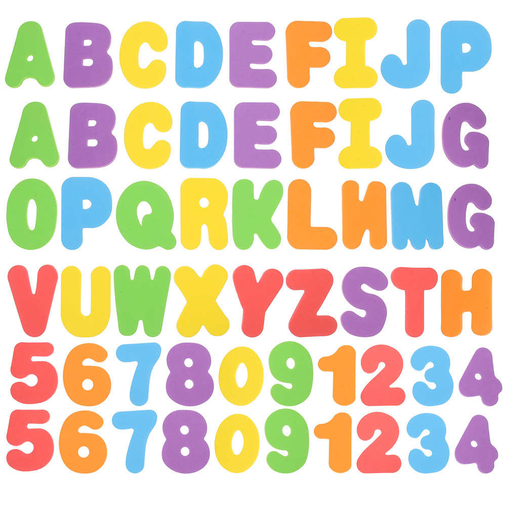 Bath Letter Number Foam - 2Sets Eva Foam Alphabet Number Stickers