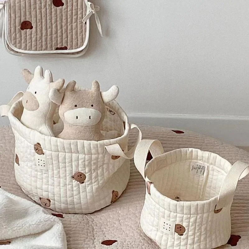 Cute Bear Embroidery Diaper Ba - Kids Zipper Toys ulasan dan harga