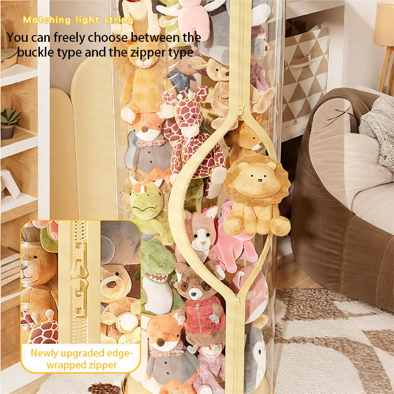 Transparent Doll Storage Box P - Kids Zipper Toys ulasan dan harga