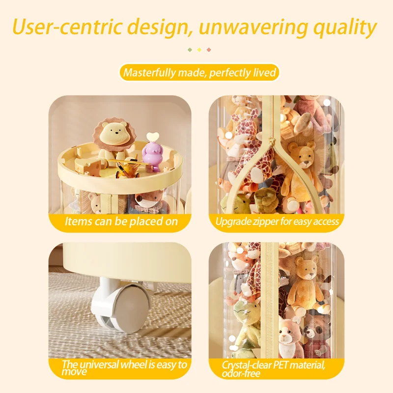 Transparent Doll Storage Box P - Kids Zipper Toys ulasan dan harga