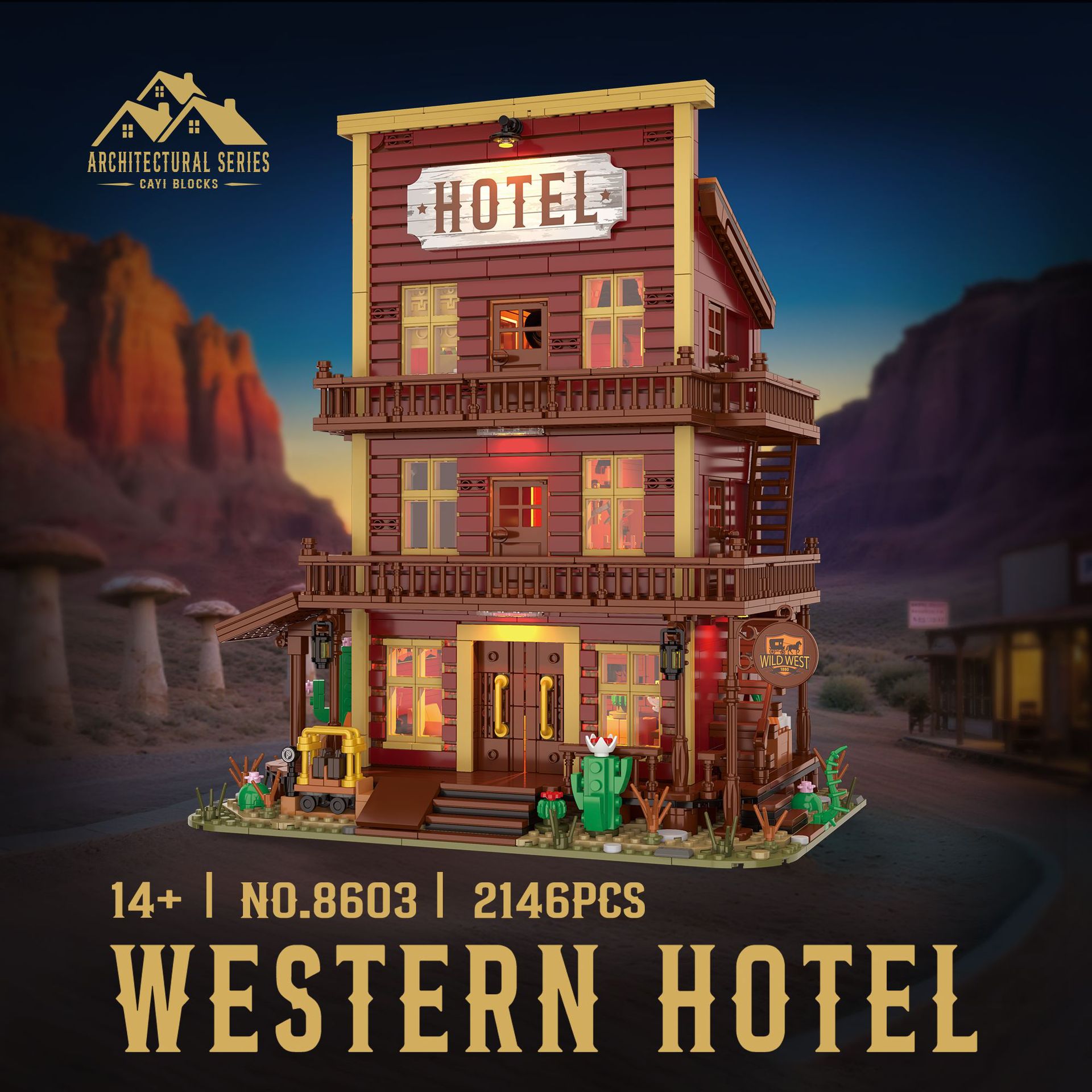 Western Hotel Cartoon Small Pa - Kids Toys Exhibition ulasan dan harga