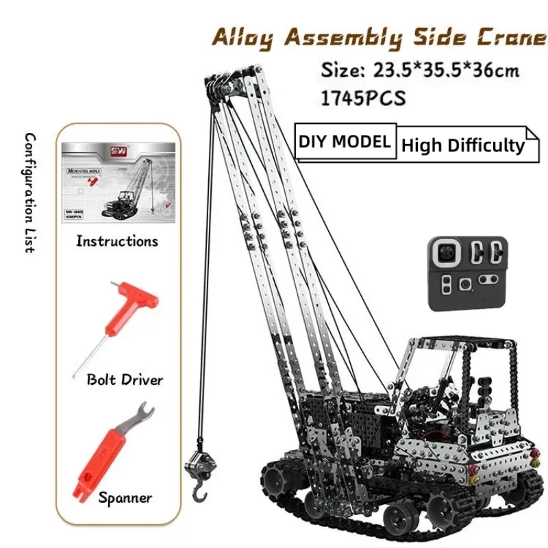 DIY Metal RC Crane Electric Ho - Kids Toys Supplier ulasan dan harga