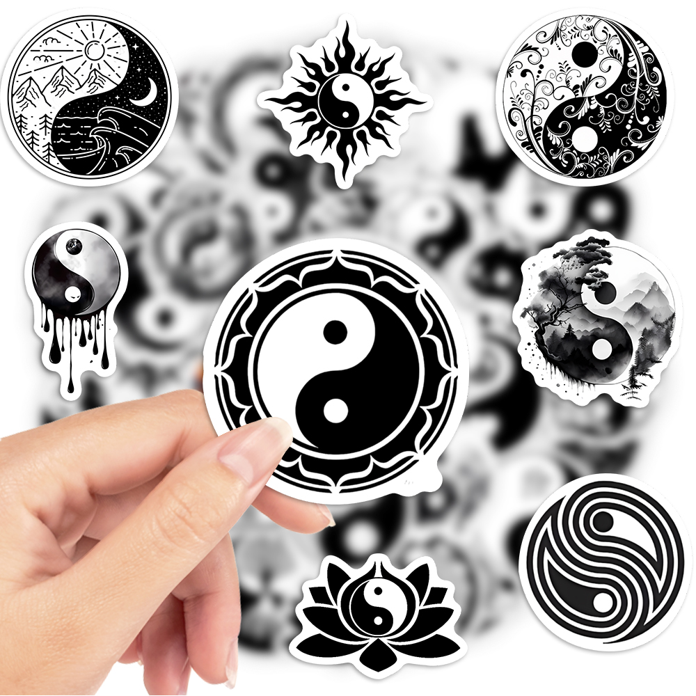 Chinese Yin Yang Stickers Bala - Kids Yoga Toys ulasan dan harga