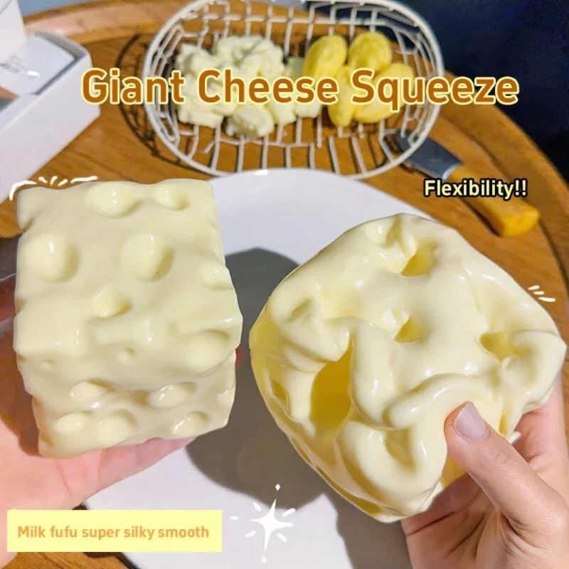 Taba Squishy Cheese Cube Stres - Kids' Toys ulasan dan harga