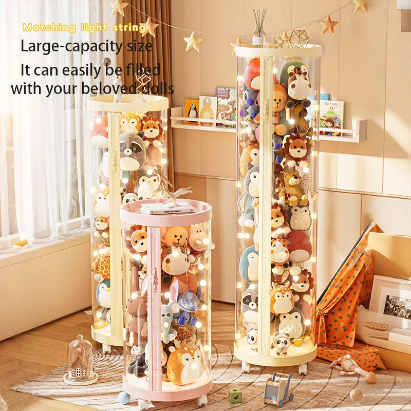Transparent Doll Storage Box P - Kids Zipper Toys ulasan dan harga