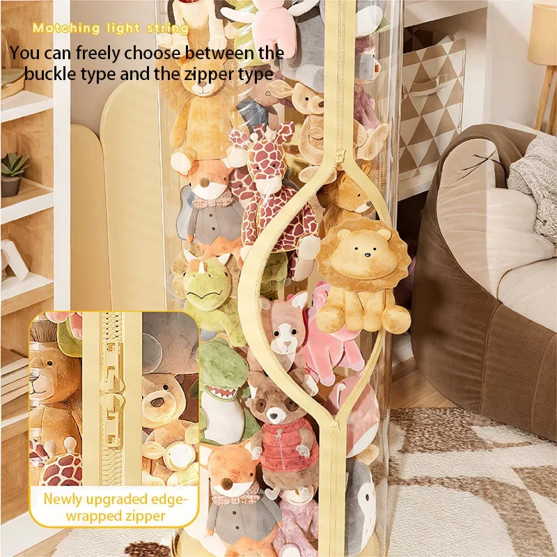 Transparent Doll Storage Box P - Kids Zipper Toys ulasan dan harga