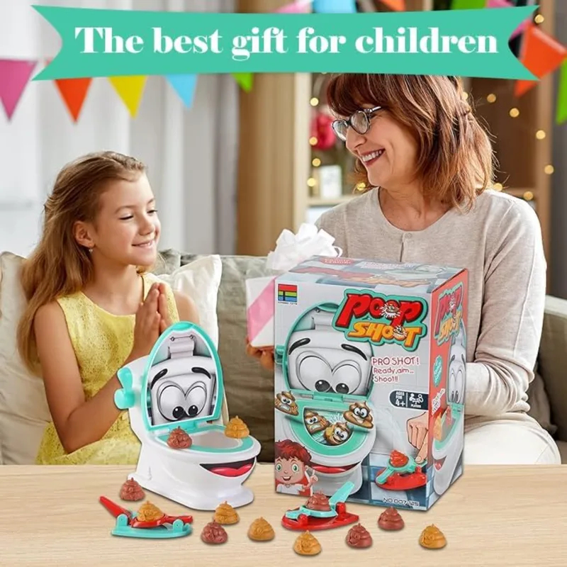 Poop Game Toilet Toy with 12 P - Kids Toys Under $20 ulasan dan harga