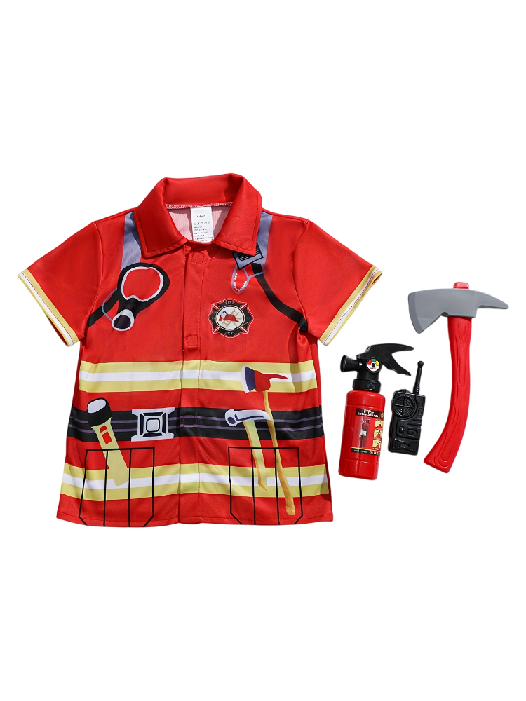 Kids Firefighter Style Shirt w - Kids Toys Supplier ulasan dan harga