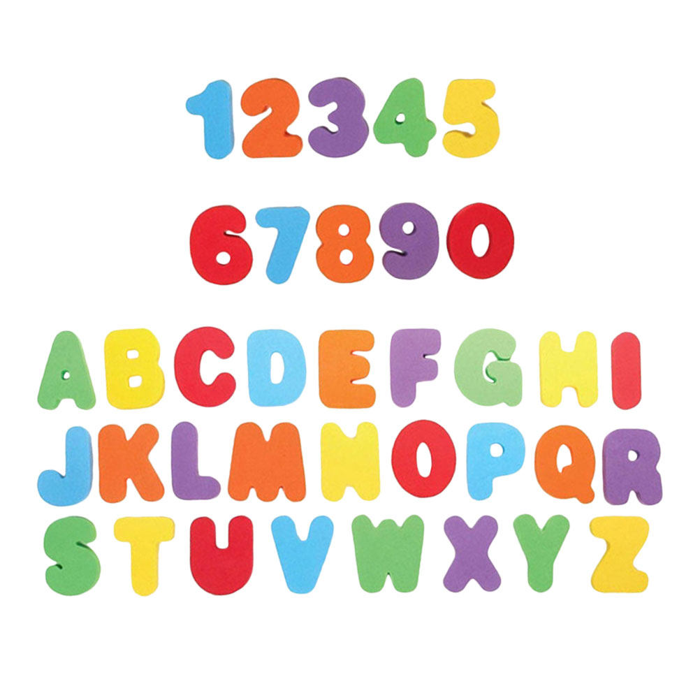1Set Foam Alphabet and Number  - Bath Letter Number Foam ulasan dan harga