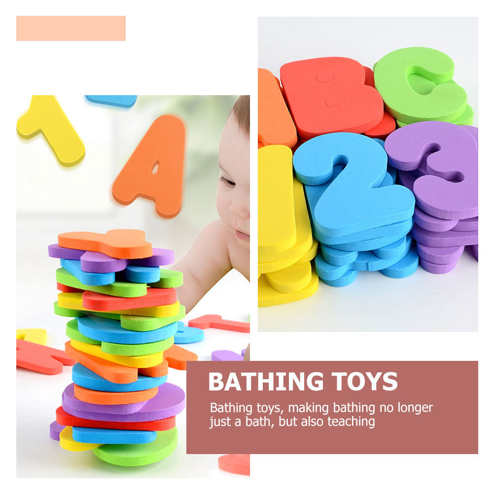 1Set Foam Alphabet and Number  - Bath Letter Number Foam ulasan dan harga