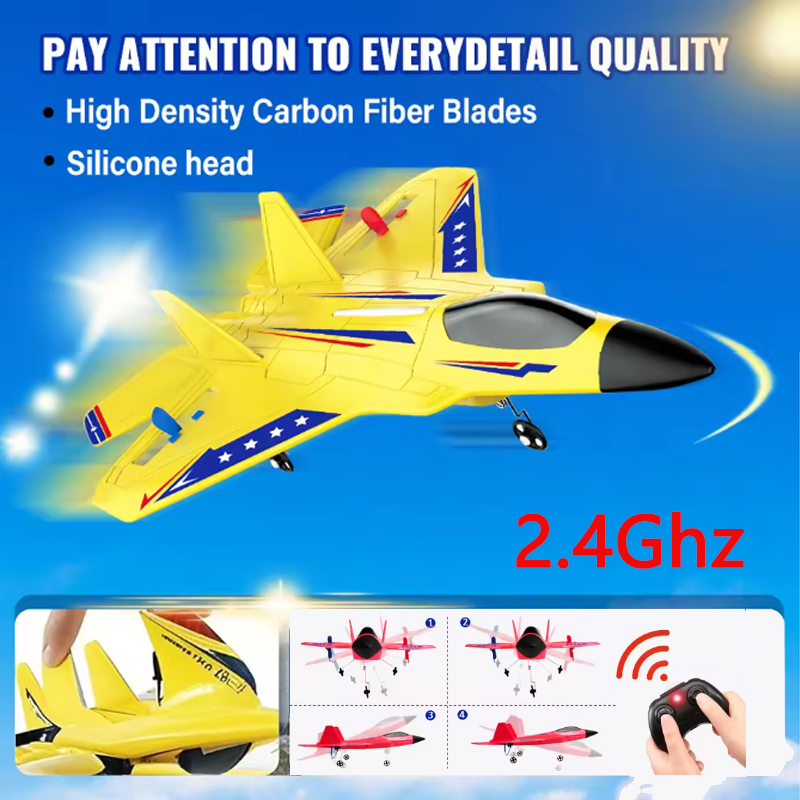 RC Plane KF803 2.4G With LED L - Kids Toys Under $20 ulasan dan harga
