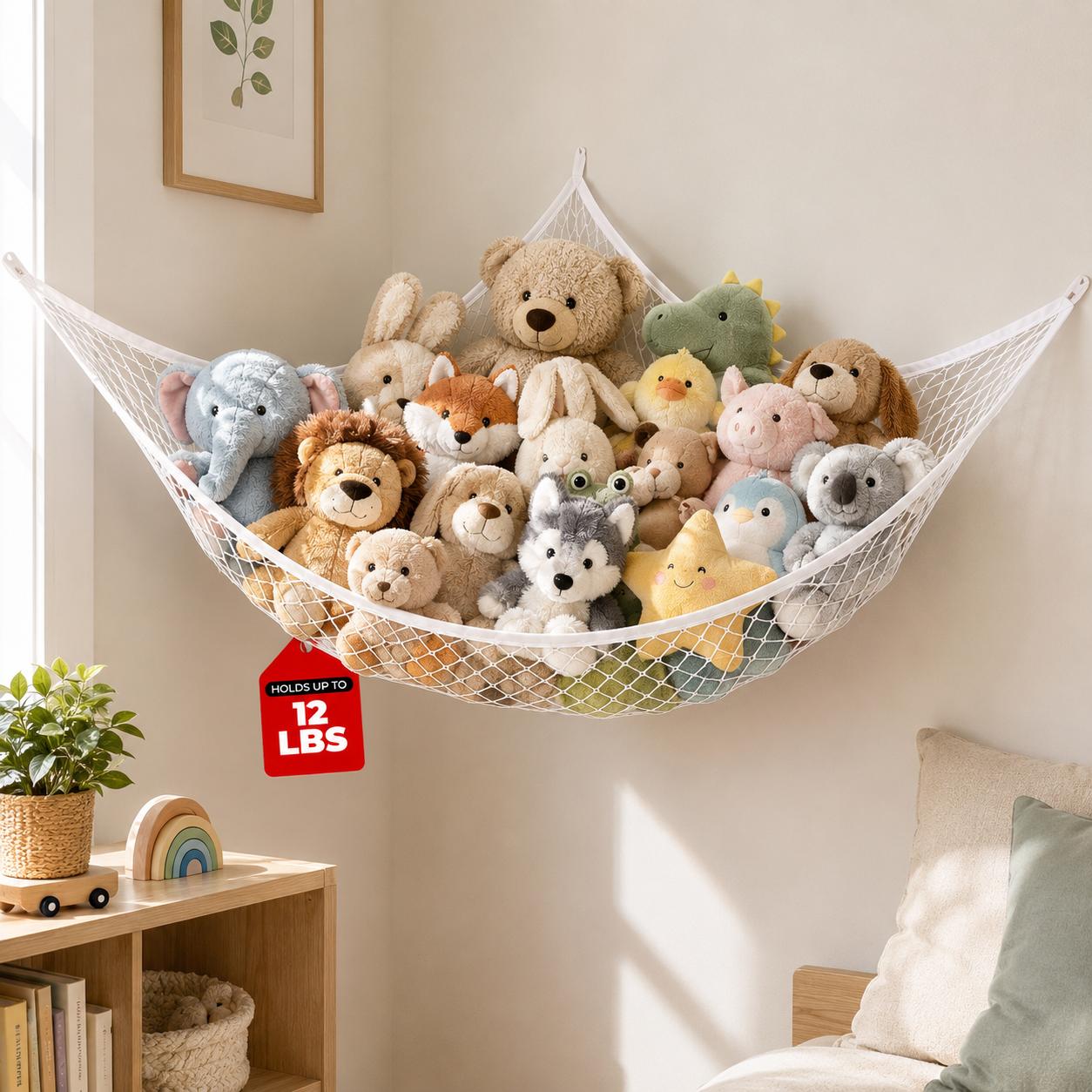 Mesh Toy Storage Hammock Hangi - Kids' Toys ulasan dan harga