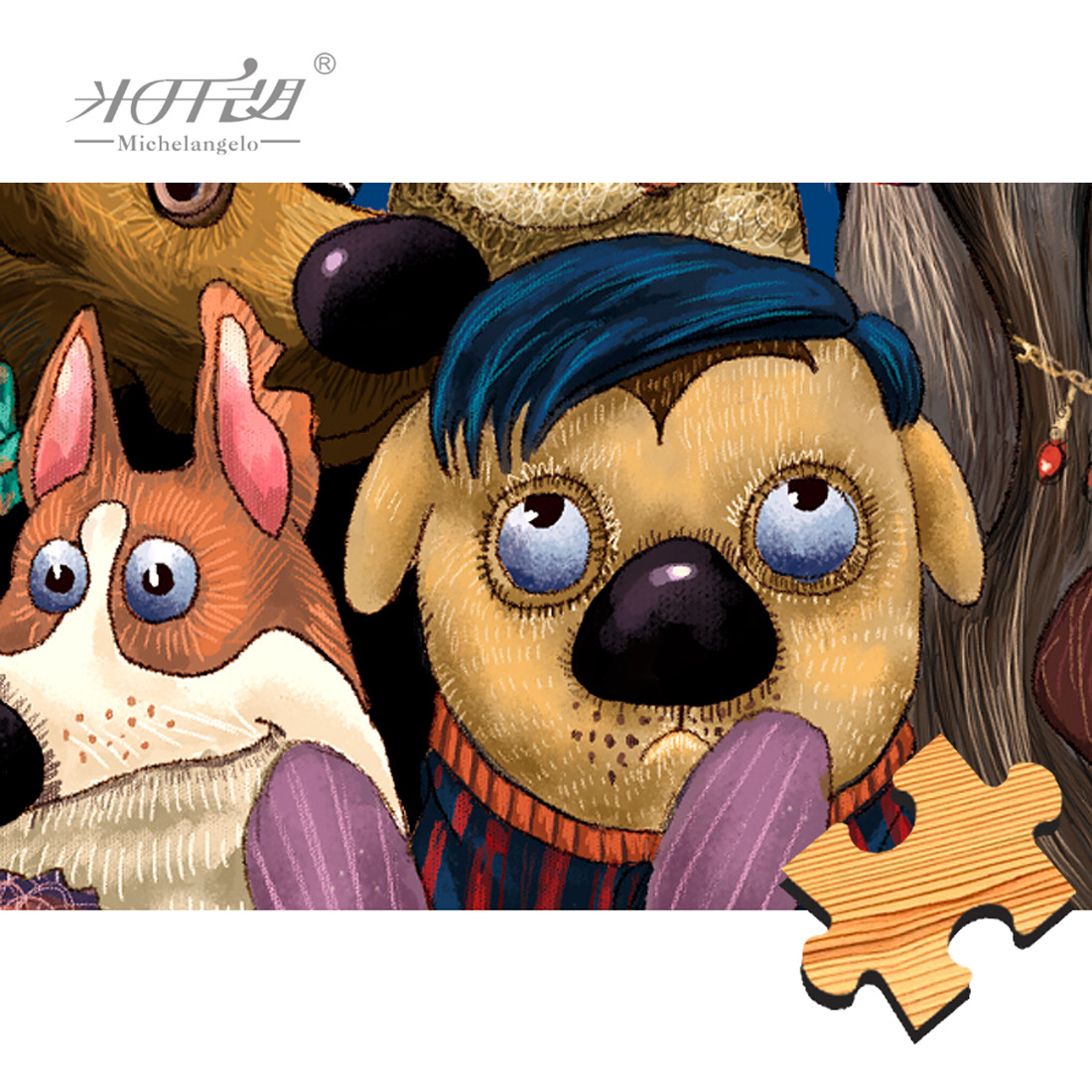 Michelangelo Wooden Jigsaw Puz - Kids Toys Under 1000 ulasan dan harga