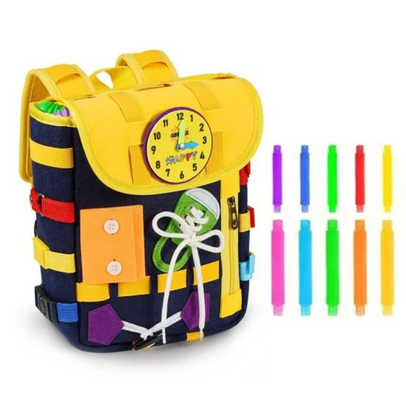 Montessori Felt Backpack for T - Kids Zipper Toys ulasan dan harga