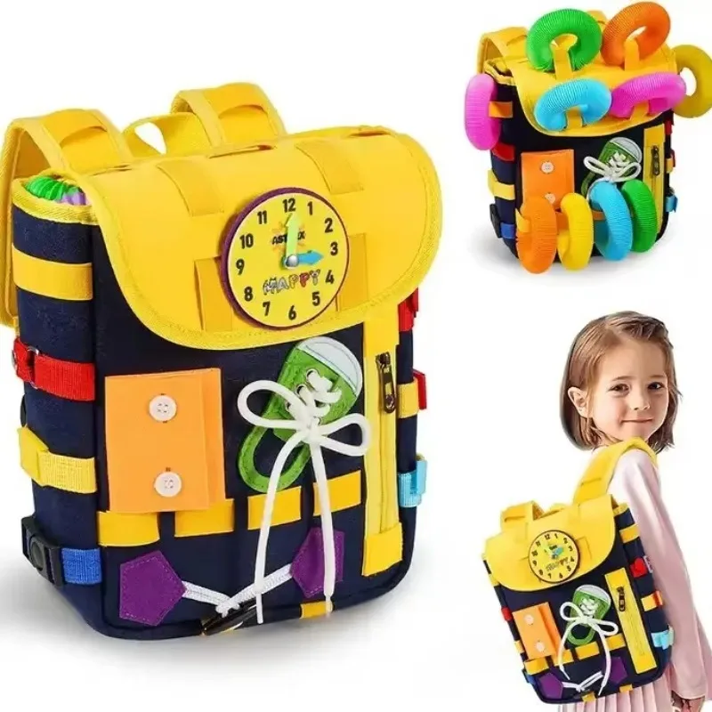 Montessori Felt Backpack for T - Kids Zipper Toys ulasan dan harga