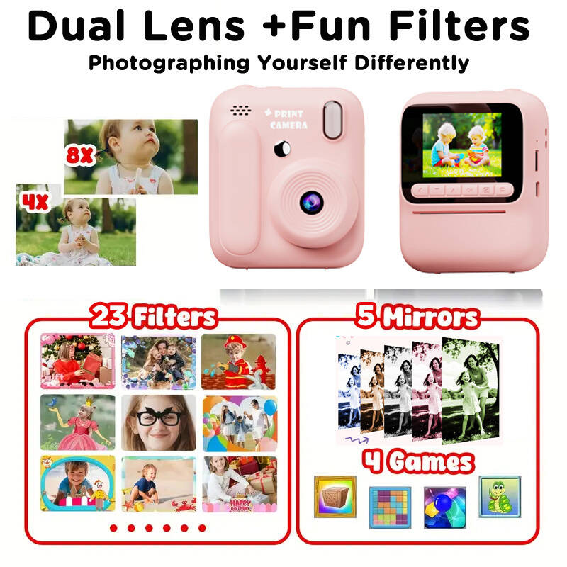 Kids Instant Color Printing Ca - Toys For Kids Video ulasan dan harga