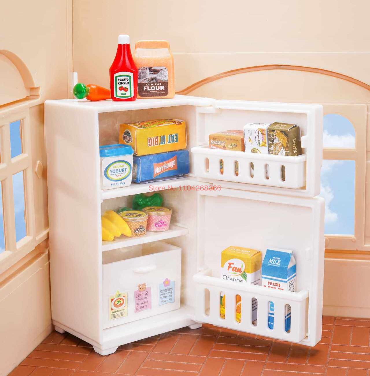 Forest Family 1/12 Kitchen Fur - Dollhouse Furniture Set ulasan dan harga