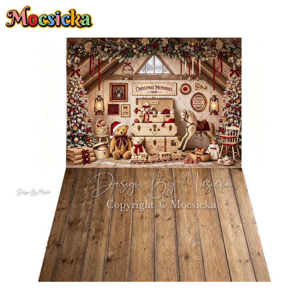 Mocsicka White Christmas Room  - Toys Background For Kids ulasan dan harga
