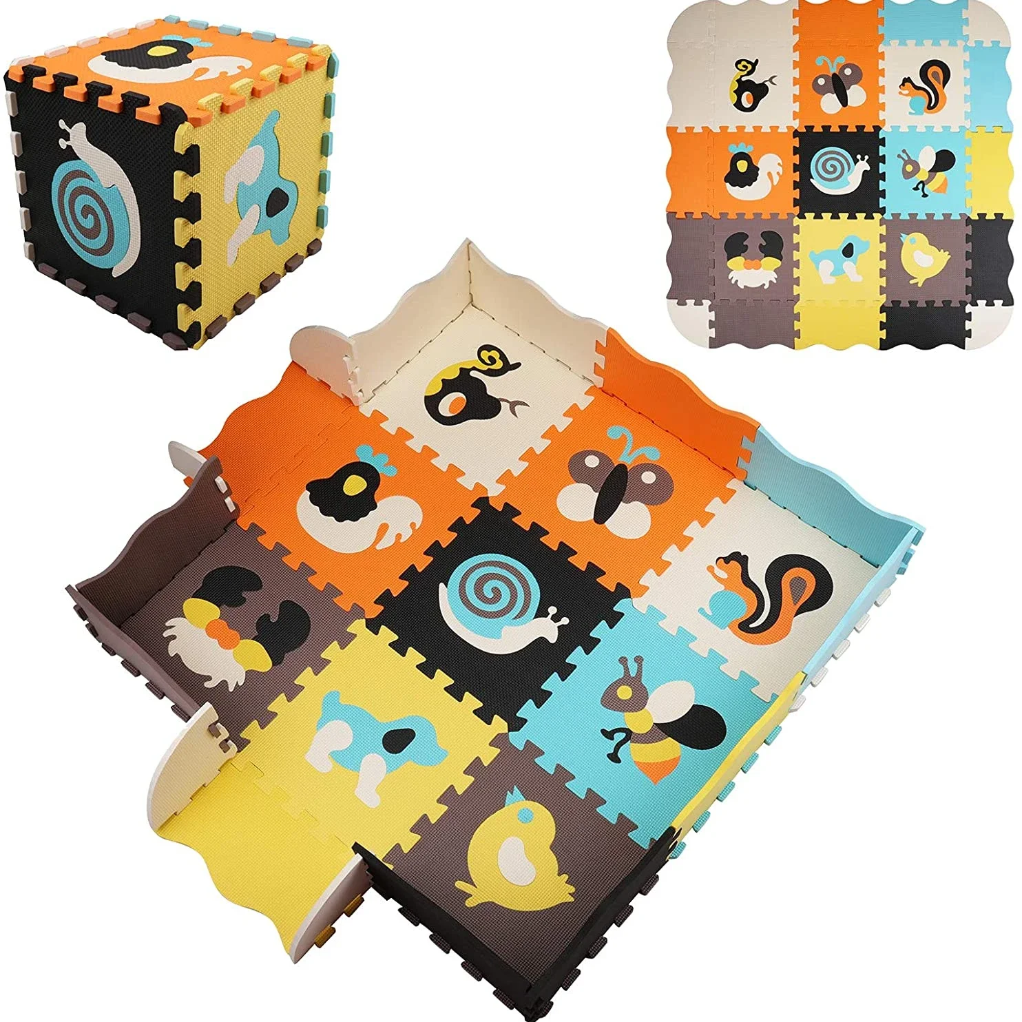 Animal Pattern Baby Play Mat P - Kids Yoga Toys ulasan dan harga