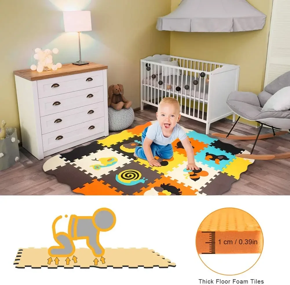 Animal Pattern Baby Play Mat P - Kids Yoga Toys ulasan dan harga