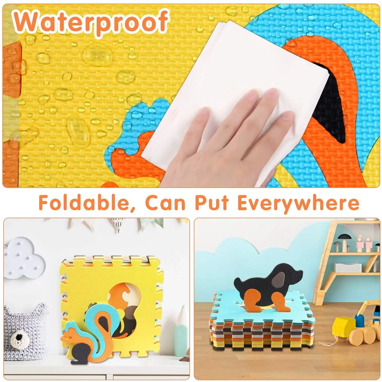 Animal Pattern Baby Play Mat P - Kids Yoga Toys ulasan dan harga
