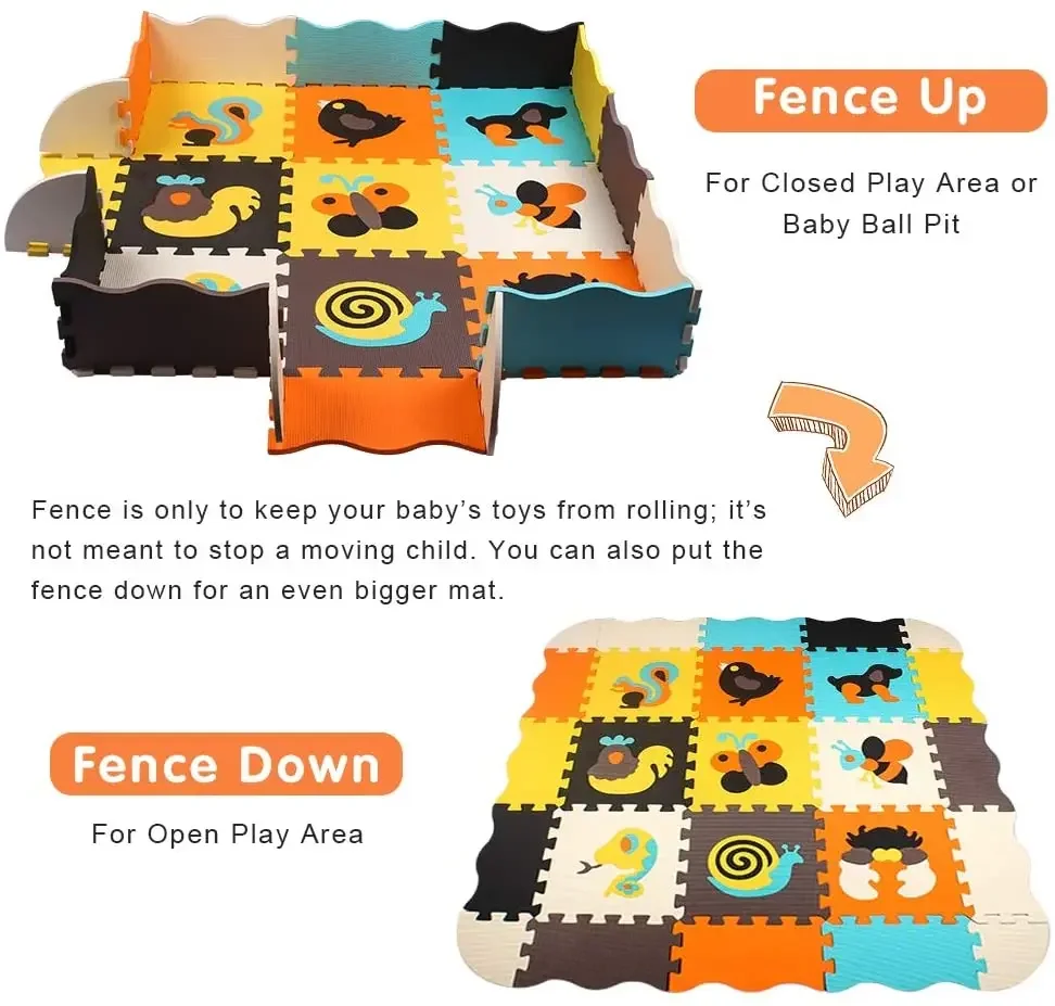 Animal Pattern Baby Play Mat P - Kids Yoga Toys ulasan dan harga