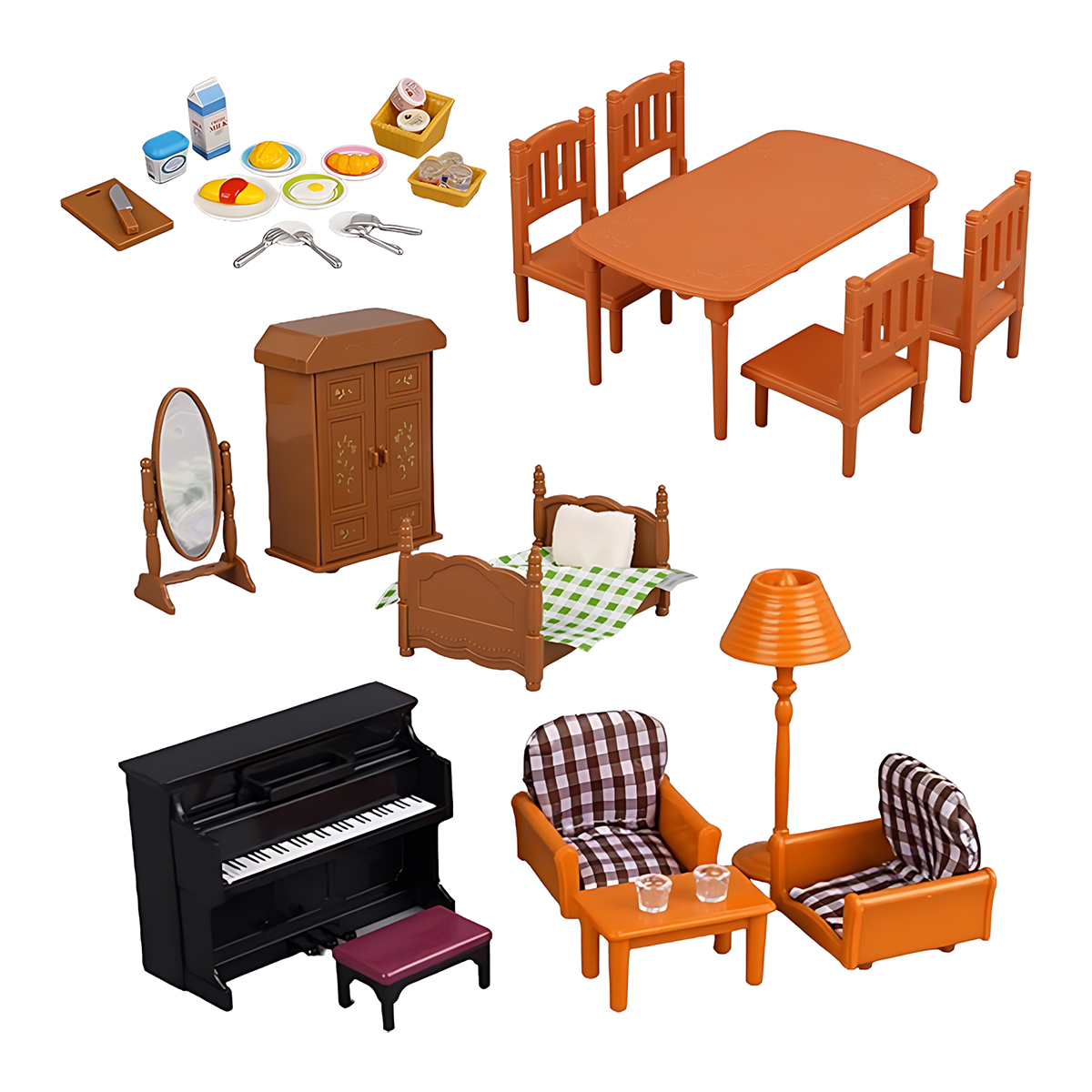Miniature Furniture 1:12 Dollh - Dollhouse Furniture Set ulasan dan harga